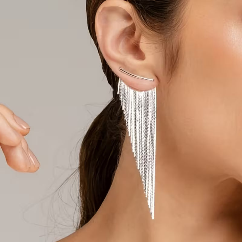 Arete Fiesta Glam - Plateado
