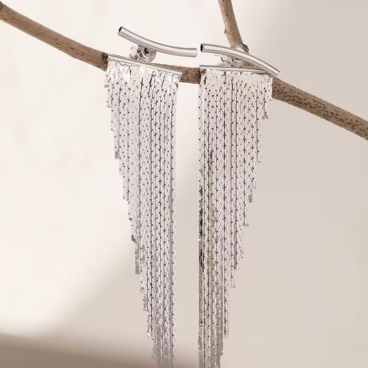 Arete Fiesta Glam - Plateado