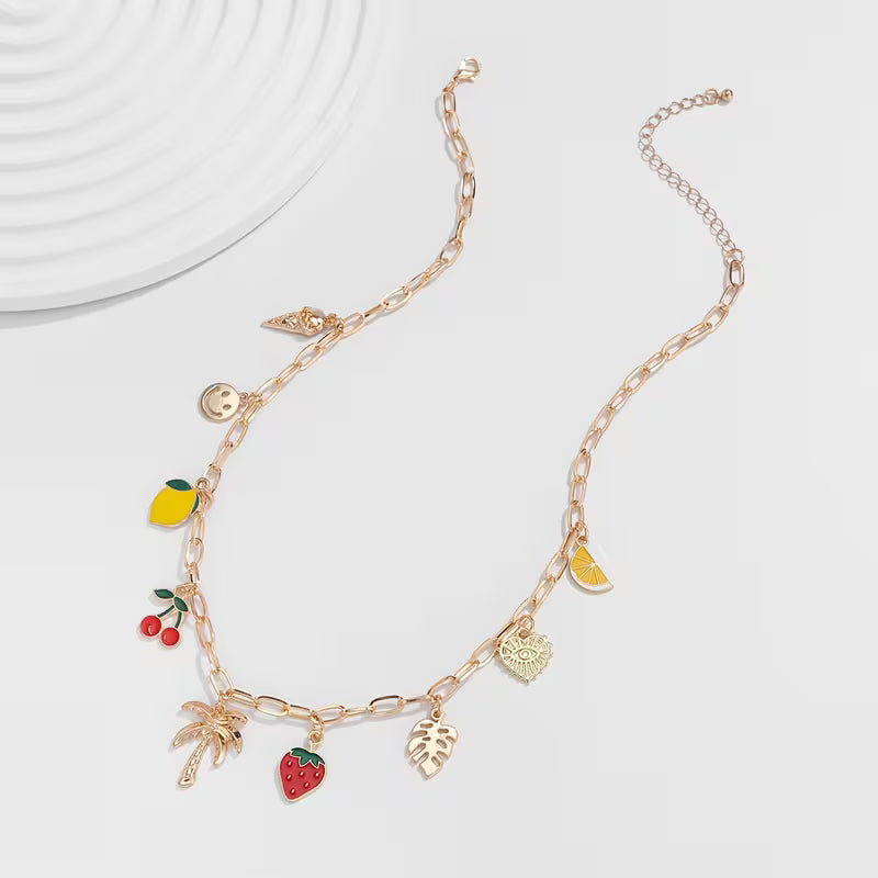 Collar Frutas - Cherry & Lemon