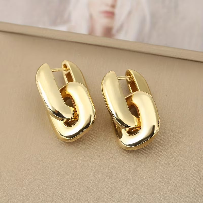 Arete Cadena Dorado - Peq