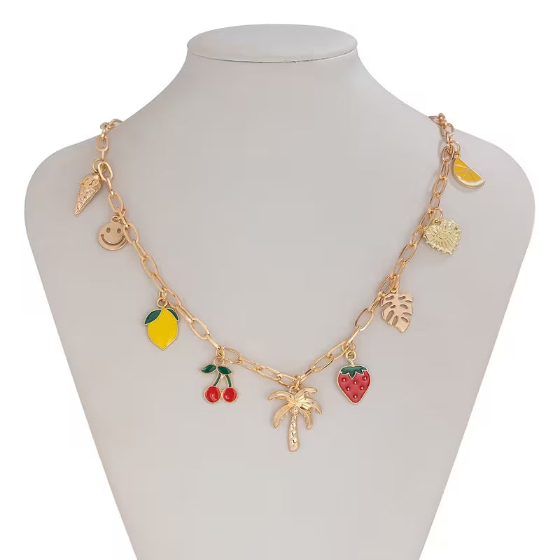 Collar Frutas - Cherry & Lemon