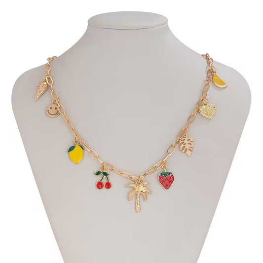 Collar Frutas - Cherry & Lemon