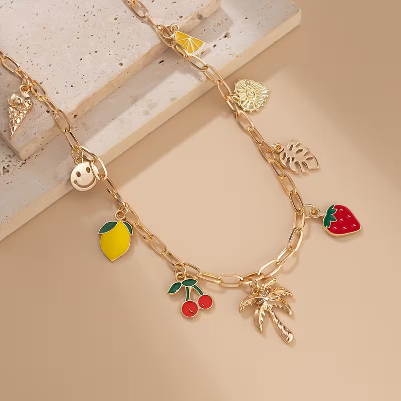 Collar Frutas - Cherry & Lemon