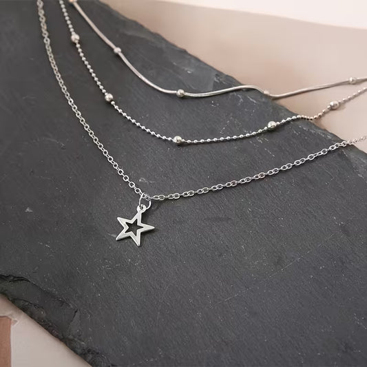 Collar Susana - Estrella Plateada